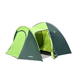 Enkeeo 4 Person Famliy Camping Tent Ultralight Compact Backpacking Tents with