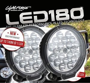 Lightforce Set Of LED180 GEN2 20 x 3W 60W LED Light Driving Reflector CBLED180SD