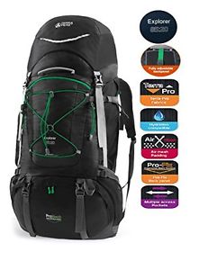 Terra Peak Adjustable Hiking Backpack for Mountaineering with Rain Cover 85L+20L
