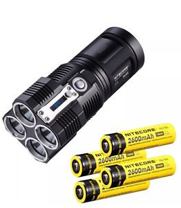 Nitecore TM26 Tiny Monster 3500-Lumen LED Flashlight + Rechargeable Batteries