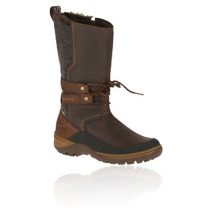Merrell Sylva Tall Womens Brown Waterproof Walking Hiking Boots Shoes