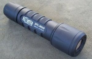 Elzetta ZFL-M60-LS2C Tactical Weapon LED Flashlight with Low Profile Bezel, 2-Ce