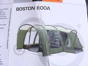 NEU 6 Personen Familienzelt EASY CAMP Boston 600A Tunnelzelt 6 Mann Zelt Camping