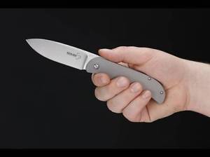 BÖKER Exskelibur I Titan S35VN Taschenmesser & BÖKER Oil-Pen & Aufsteller Nr.398