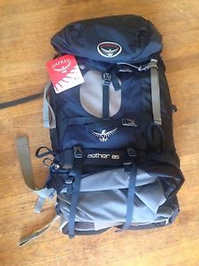 New(with Tags) Osprey Aether 70L Backpacking Backpack Midnight Blue