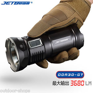 Jetbeam DDR30-GT Rechageable 3680 Lumens Flashlight-Cree XHP70 LED