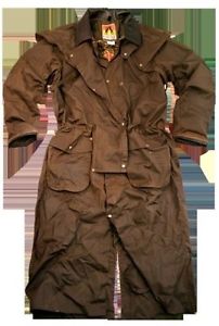 IRON MARRON BOUVIERS MANTEAU Oilskin Couche de cire