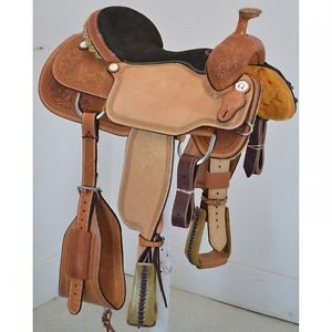 New! 16" Coolhorse Saddles Team Roping Saddle Code: COOL16TR12SPOAK