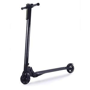 A key Folding Portable Multifunction Electronic Display Electric Scooter Black