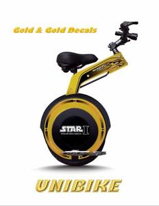 Apex Star-I SP800 Speeder Gold With Gold Trim SELF  BALANCING UNIBIKE 800W