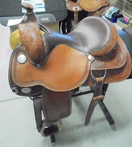 15.5" USED CIRCLE Y TEAM PENNING WESTERN SADDLE 2 900