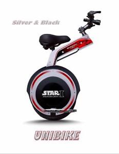 Apex Star-I SP800 Speeder Silver with Black Trim SELF BALANCING UNIBIKE 800W