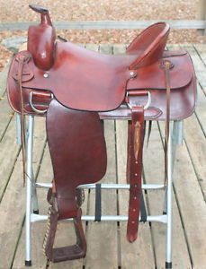 Jays 17.5" Slick Seat Ranch Saddle, Steele Draft Tree, 8" Gullet 5" Cantle Wide