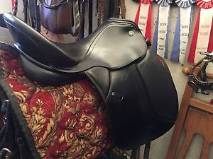 Kieffer Wien DL Professionell 17 inch Dressage Saddle Long Billets BLACK