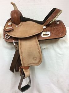 Circle Y " The Proven" Barrel Saddle 14" #3029 Full Quarter Horse Bar Used Once