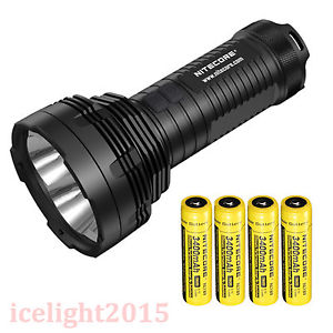 Nitecore TM16 Cree XM-L2 LED Tactical Flashlight 4000 Lumens +4*3400mAh battery