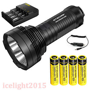 Nitecore TM16  LED Tactical Flashlight 4000 Lumens +4*NL186 battery&Charger