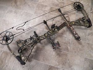 ARCHERY: MATHEWS NEW NO CAM HTR COMPOUND 27/50 (ADJ 24-30*) LOST CAMO LOADED