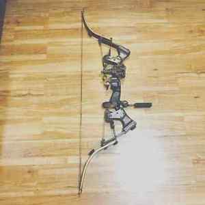SUPER RARE TARGET ONEIDA STRIKE EAGLE COMPOUND BOW 50-70 RIGHT LONG DRAW