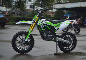FREE SHIP GREEN 500 WATTS Electric Dirt Bike 24VOLTS Motocross Mini Pocket GREEN