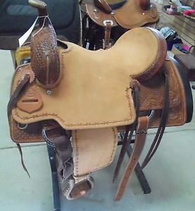 15" NEW ROCKING T RANCH CUTTING WESTERN SADDLE 1 761