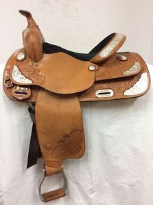 Tex Tan 15" Used #08-1562 "Simply Sweet" AQHA Collection Show Saddle Regular Bar