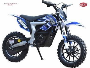 500W 36V Electric Lithium Battery High Performance Dirt Bike Blue MoTec Scooter