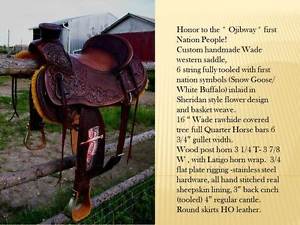 Custom made western saddle