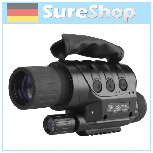 NV-440D+ NIGHT VISION MONOCULAR 560M RANGE 4 X ZOOM 16GB MICRO SD SLOT 1.3MP CCD
