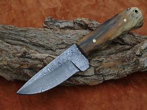 Jagd Messer, Stabilisiertes Holz, Wasserfest Torsion Muster.