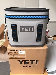 Yeti Coolers Hopper Flip 12 Fog Grey/Tahoe Blue- New in Box