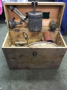 RARE VINTAGE TILLEY SL61 WALL LANTERN LAMP IN ORIGINAL WOODEN BOX w ACCESSORIES