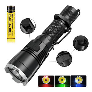 Nitecore MH27 1000Lm USB Rechargeable Tactical Flashlight CREE XP-L HI V3 + RGB