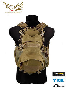 FLYYE Yote Hydration Assault Pack Shoulder Water Bag 1000D CORDURA Khaki M007-KH