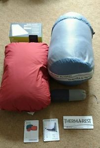 Thermarest sleep system - down quilt, mattress and more.