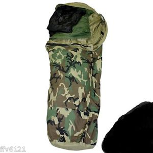 US Army Modular Schlafsack System gebraucht 4 Teilig Original