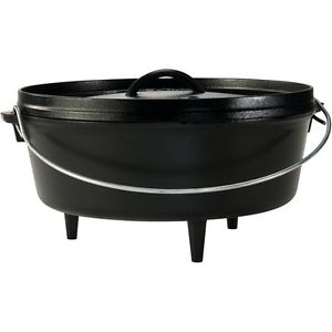 Lodge Logic 6-qt. Camp Dutch Oven with Lid - Black. Free Delivery