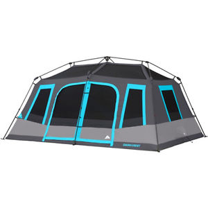 Tents Camping 10-Person Dark Rest Instant Cabin Tent Shelter Sun Roof Outdoor