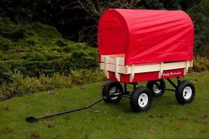 à tirer wagon chariot Retro hôtesse+housse + fauteuil festival rouge remorque