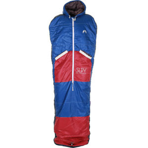 Slpy The New Wearable Sleeping Bag - Unisex Adventure Gear Red On Blue All Sizes