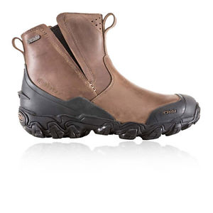 Oboz Big Sky BDRY Insulated Mens Brown Zip Walking Hiking Shoes Boots