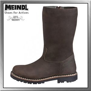 Meindl Corvara Herren Winterstiefel Lederstiefel mit Lammfell espresso