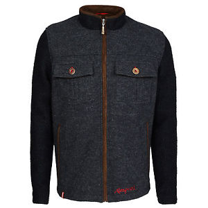 Almgwand Hommes Veste D'hiver Veste coupe-vent : Hermannskogel gris brun