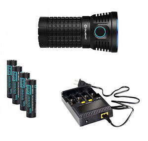 Olight X7 Marauder Kit (9000 Lumen, klein und kompakt, inkl Ladegerät und Akkus)