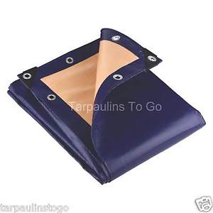 Bleu Extra Résistant Imperméable Tarpaulin Difficile Bâche Drap De Sol Housse