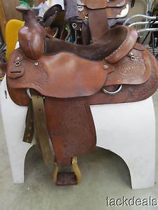 Circle Y Roping All Around Saddle Lightly Used 16" Nice
