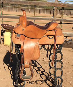 OrthoFlex Trail / Roping Saddle 15" Custom Made by Len Brown - TOP Quality