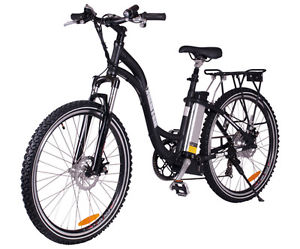 X-Treme  Lithium E-Mountain Bike 300W 7 Speed 24V 20MPH Black/Alum