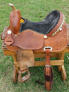 15" Hawkwood Saddlery Barrel Racing Saddle - Made in Texas
