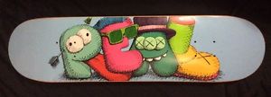 REAL X KAWS 2007 Rare 486/500 Skateboard